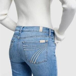 7 For All Mankind Light Blue Boot Cut Jeans